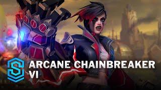 Arcane Chainbreaker Vi Wild Rift Skin Spotlight