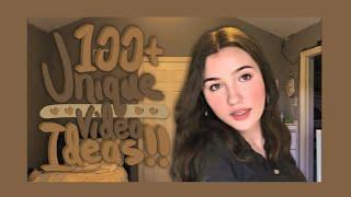 100+ UNIQUE YOUTUBE VIDEO IDEAS | Paige Miehls