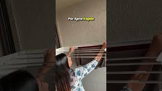 Best Balcony products on Amazon Wall-Mounted Foldable Aluminium Clothes Drying Rack
