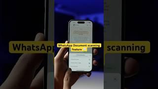 Scan documents directly using WhatsApp #whatsappfeatures #iphone #youtubeshorts