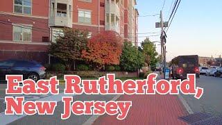 Walking in East Rutherford, New Jersey, USA | Park Ave to Uhland St | Railroad Ave to Paterson Ave