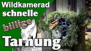 Schnelle billige Tarnung für die Wildkamera - quick and cheap camo for the trail cam