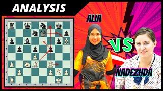 Adakah Ini Beth Harmon Malaysia? (Alia Anin Azwa VS Nadezhda Antonova)