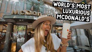 WE ATE AT THE WORLD'S MOST LUXURIOUS MCDONALD'S (traveling in Porto, Portugal)