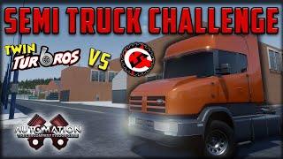 Semi Truck Challenge! TwinTurbros VS Canadian Steel