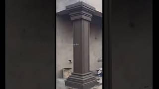 square pillar design(short) #construction #plasterdesign #house #vairalshort