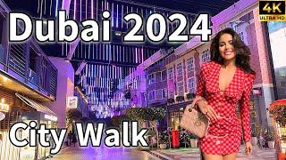 Dubai City Walk  Luxury City Walk Night Life, Ramadan 2024! [ 4K ] Walking Tour