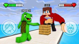 JJ vs Mikey ARMWRESTLING Battle Challenge - Maizen Minecraft Animation