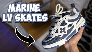 LOUIS VUITTON SKATES "MARINE" (Shoe Unboxing + Try On)