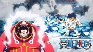 Luffy Gear 4 and Lucci fighting against Seraphims (English subtitles) Episode - 1109