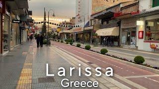 Exploring Larissa City Greece. Walking tour 2023