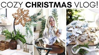 COZY CHIRSTMAS PREP || DIY GINGERBREAD ORNAMENTS || HOMEMADE TOFFEE || CHRISTMAS VLOG