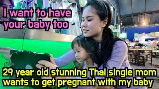 29 year old stunning Thai single mom wants to get pregnant with my baby  I became an ATM