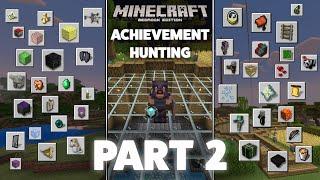 Getting Every Single Minecraft Bedrock Achievement [PART 2]