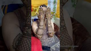 Bridal Mehndi Back Hand Hand #backhandmehndi #backhandmehndidesign #bridalmehndi #shorts #mehndi