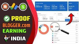 Blogging Earning Proof in India  blogger.com AdSense Earning Proof - 2023