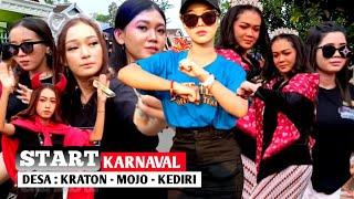 Karnaval desa kraton mojo kediri jawa timur start