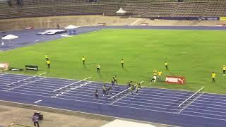 Carifta Trials 2018 Jamaica. U17 boys 110 hurdle