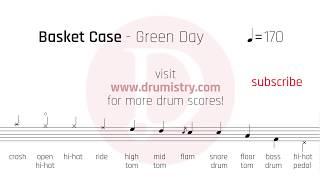 Green Day - Basket Case Drum Score