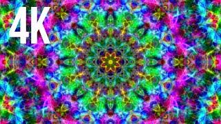 8 Hours 4k Kaleidoscope: Calming Ambient Music and Visual Tie-Dye Screensaver to Soothe Your Senses