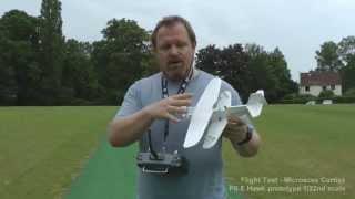Microaces Curtiss P-6E Hawk second prototype flight test