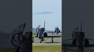 A Mixture of Hawks Taxiing Down to R31 at RAF Valley. #military #aviation #jets