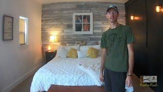 DIY Rustic Barn Wood Feature Wall