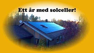 Ett år har gått med solceller!