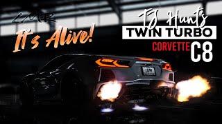 TJ Hunt's World Famous TWIN TURBO Corvette C8 Just Got Faster!