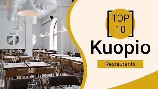 Top 10 Best Restaurants to Visit in Kuopio  | Finland - English