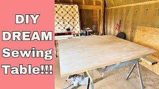 Best DIY Sewing Table Made from Butcher Block - Easy Tutorial