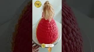 doll cake making #vanilla #doll cake #shorts