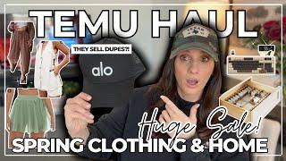  Spring Fashion Haul from Temu | Trendy & Cheap! CLOTHING, HOME & OFFICE FINDS + BIG BRAND DUPE?!