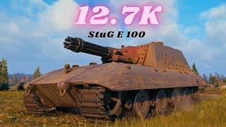 StuG E 100 - 12.7K Damage Overwhelming Fire World of Tanks