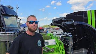 Interview Dustin Dickerson Storm Surge Peterbilt 379 at 7th Annual Gear Jammer Magazine Truck Show