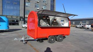 Customized Mini Food Cart Catering Trailer food truck USA for Wedding and Special Events 2020