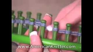 Americanknitter.com American Knitter Round Knitting Loom How-To Video Knifty Knitter