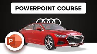 PowerPoint Tutorial: Creating a 3D Animation of an Audi Car #powerpoint #ppt #creative #animation