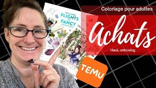 [ ACHATS ] HAUL- UNBOXING ️ COLORIAGE ️Amazon - Temu - Boutiques