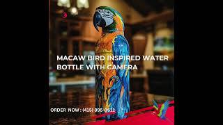 water Bottle Bird: **Introducing the Macaw-Inspired Water Bottle with Water Reminder** 