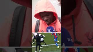 "A bit of luck?!?!" | Tyrick reacts to THAT nutmeg  #crystalpalace #premierleague #footballskills