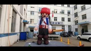 5m High Giant Inflatable Ship Inflatable Pirate Buccaneer Corsair For City Parade Decoration