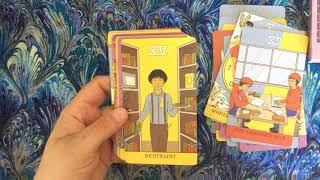 The Library Tarot unboxing and walkthrough