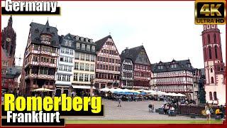 The MAGICAL Old Town ️ Romerberg: Frankfurt, Germany  2022 | City Tour | in [4K-UHD]