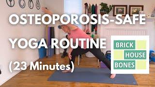 OSTEOPOROSIS-SAFE YOGA - At-Home Workout Beginner Level | #yoga #osteoporosis #bonehealth