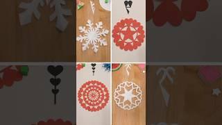 DIY  BEAUTIFUL CHRISTMAS CRAFTS, 4 PAPER SNOWFLAKE | INCL ART