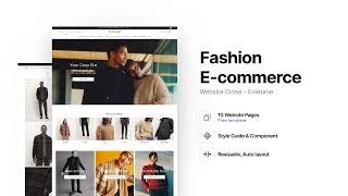 Template Figma Free Fashion E commerce Website