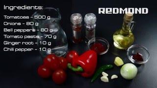 Spicy Tomato Soup cooked in REDMOND Smart Multicooker RMC-M4502E
