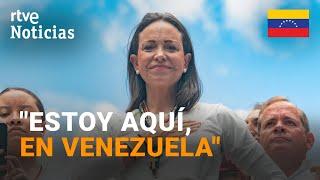 VENEZUELA: NICOLÁS MADURO dice que la opositora MARÍA CORINA MACHADO "huyó" a ESPAÑA | RTVE