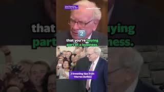  3 investing tips from Warren Buffett #shorts